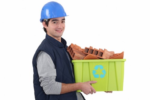 Recycling facilities handling furniture materials