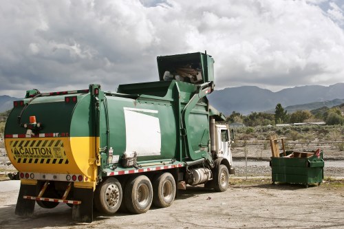 Various types of builder's waste materials